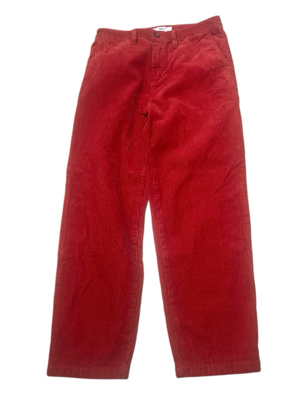 Vans Corduroy Pants Red Orange Inseam 26
